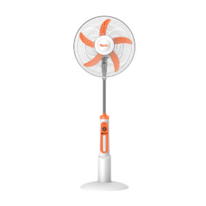 GWELL 16" Rechargeable Pedestal Fan + Solar Panel + 2 LED Bulbs (12V)