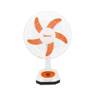 GWELL 16" AC/DC Rechargeable Table Fan + Solar Panel + 2 LED Bulbs (6V)